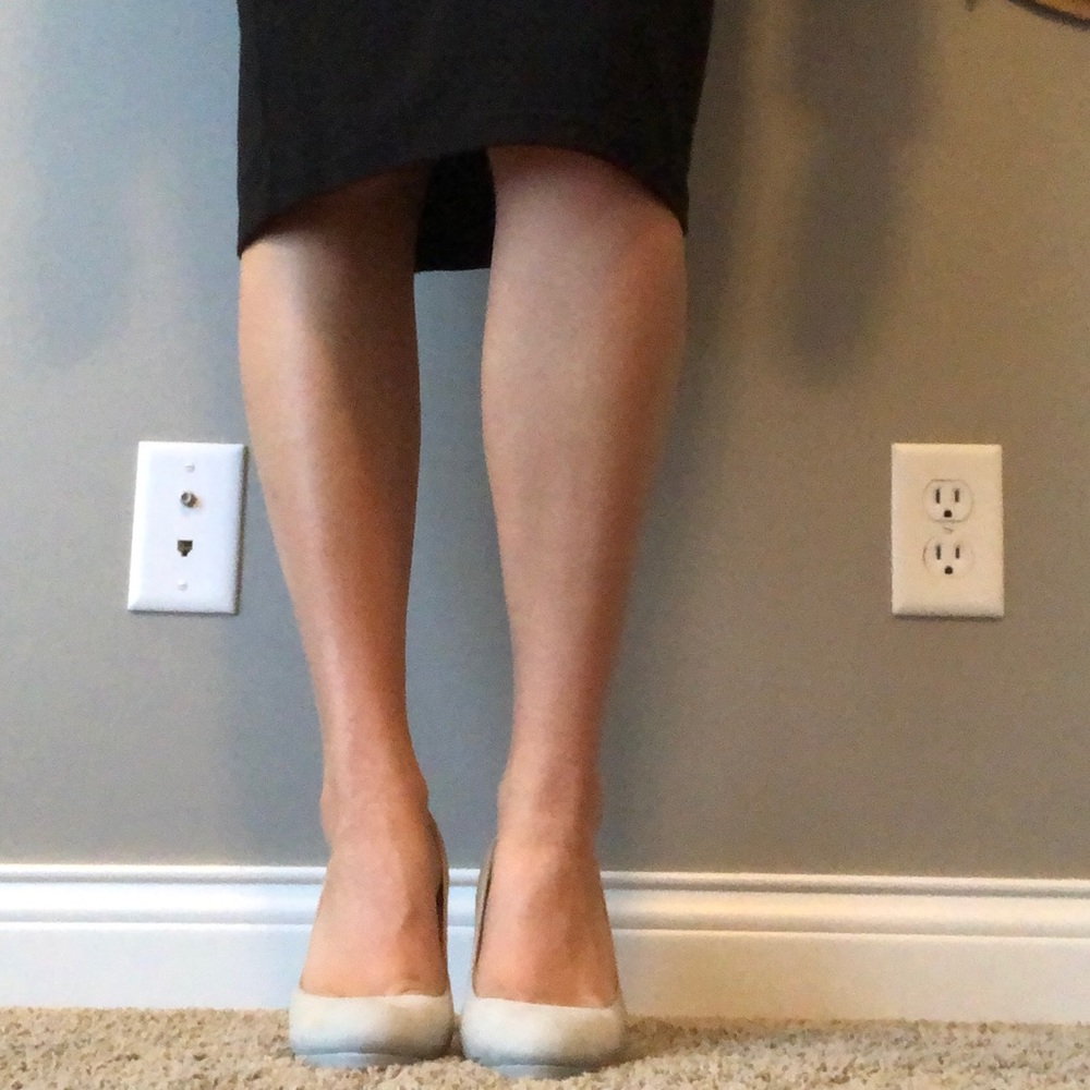 Pale blue heels